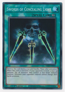 Swords of Concealing Light (Super Rare) single card from Yu-Gi-Oh!