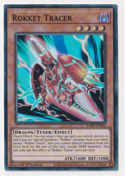 Rokket Tracer (Super Rare) single card from Yu-Gi-Oh!