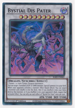 Bystial Dis Pater (Super Rare) single card from Yu-Gi-Oh!