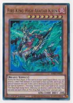 Fire King High Avatar Kirin (Ultra Rare) single card from Yu-Gi-Oh!