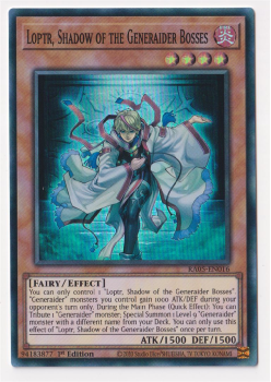 Loptr, Shadow of the Generaider Bosses (Super Rare) single card from Yu-Gi-Oh!