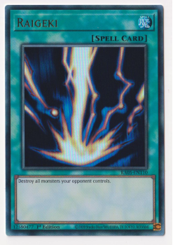 Raigeki (Ultra Rare) single card from Yu-Gi-Oh!