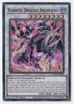 Scarred Dragon Archfiend (Super Rare) single card from Yu-Gi-Oh!