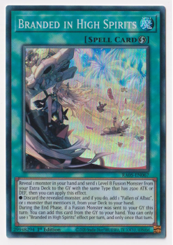 Branded in High Spirits (Super Rare) single card from Yu-Gi-Oh!