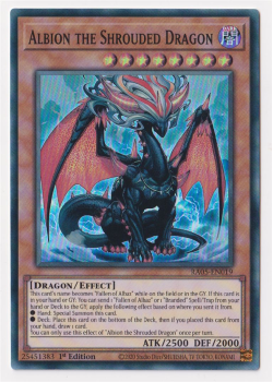Albion the Shrouded Dragon (Super Rare) single card from Yu-Gi-Oh!