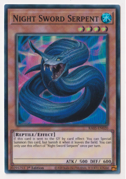 Night Sword Serpent (Super Rare) single card from Yu-Gi-Oh!