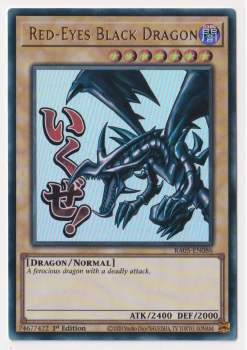 Red-Eyes Black Dragon (Ultra Rare) single card from Yu-Gi-Oh!