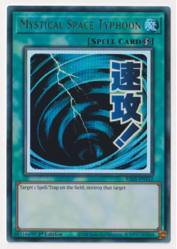 Mystical Space Typhoon (Ultra Rare) single card from Yu-Gi-Oh!
