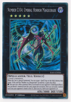 Number C104: Umbral Horror Masquerade (Super Rare) single card from Yu-Gi-Oh!