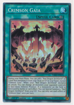 Crimson Gaia (Super Rare) single card from Yu-Gi-Oh!