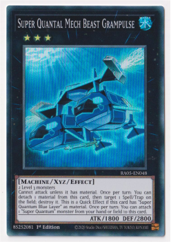 Super Quantal Mech Beast Grampulse (Super Rare) single card from Yu-Gi-Oh!