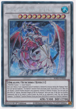 Lancea, Ancestral Dragon of the Ice Mountain (Collector's Rare) single card from Yu-Gi-Oh!