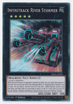 Infinitrack River Stormer (Super Rare) single card from Yu-Gi-Oh!