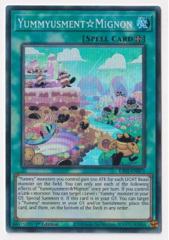 YummyusmentMignon (Super Rare) single card from Yu-Gi-Oh!