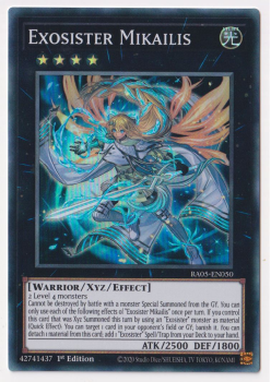 Exosister Mikailis (Super Rare) single card from Yu-Gi-Oh!