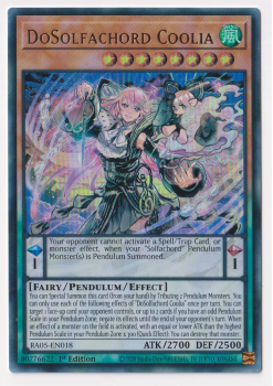 DoSolfachord Coolia (Ultra Rare) single card from Yu-Gi-Oh!