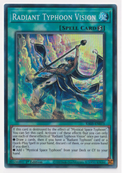 Radiant Typhoon Vision (Super Rare) single card from Yu-Gi-Oh!