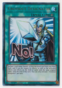 Crossout Designator (Ultra Rare) single card from Yu-Gi-Oh!