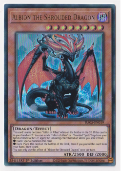 Albion the Shrouded Dragon (Ultra Rare) single card from Yu-Gi-Oh!