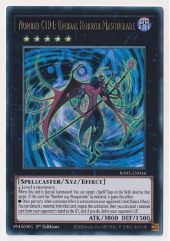 Number C104: Umbral Horror Masquerade (Ultra Rare) single card from Yu-Gi-Oh!