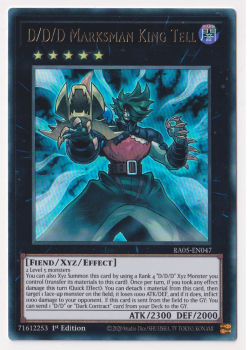 D/D/D Marksman King Tell (Ultra Rare) single card from Yu-Gi-Oh!
