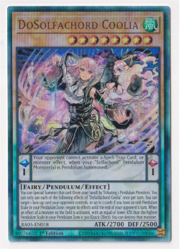 DoSolfachord Coolia (Ultimate Rare) single card from Yu-Gi-Oh!