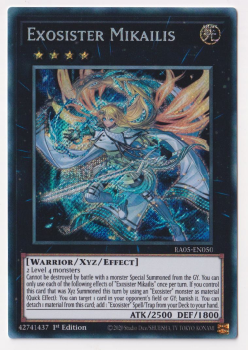 Exosister Mikailis (Secret Rare) single card from Yu-Gi-Oh!