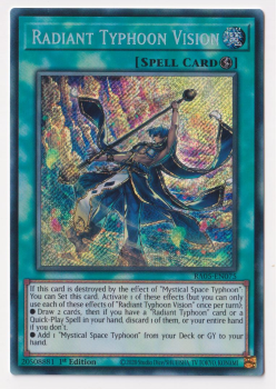 Radiant Typhoon Vision (Secret Rare) single card from Yu-Gi-Oh!