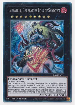 Laevatein, Generaider Boss of Shadows (Secret Rare) single card from Yu-Gi-Oh!