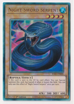 Night Sword Serpent (Ultimate Rare) single card from Yu-Gi-Oh!