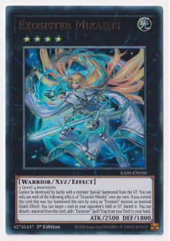 Exosister Mikailis (Ultra Rare) single card from Yu-Gi-Oh!