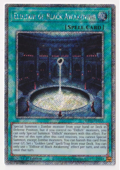 Eldlixir of Black Awakening (Platinum Secret Rare) single card from Yu-Gi-Oh!