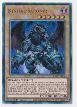 Bystial Saronir (Ultimate Rare) single card from Yu-Gi-Oh!