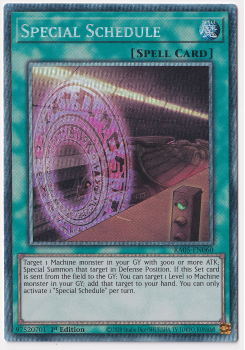 Special Schedule (Collector's Rare) single card from Yu-Gi-Oh!