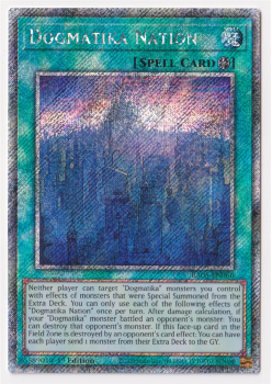 Dogmatika Nation (Platinum Secret Rare) single card from Yu-Gi-Oh!