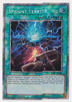 Spright Starter (Platinum Secret Rare) single card from Yu-Gi-Oh!