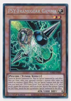 PSY-Framegear Gamma (Secret Rare) single card from Yu-Gi-Oh!