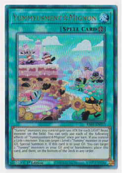 YummyusmentMignon (Ultimate Rare) single card from Yu-Gi-Oh!