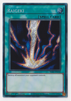 Raigeki (Secret Rare) single card from Yu-Gi-Oh!