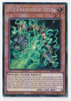 PSY-Framegear Delta (Secret Rare) single card from Yu-Gi-Oh!