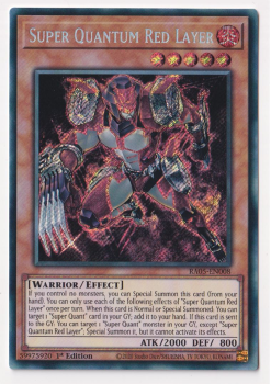 Super Quantum Red Layer (Secret Rare) single card from Yu-Gi-Oh!