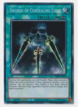 Swords of Concealing Light (Secret Rare) single card from Yu-Gi-Oh!