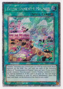 YummyusmentMignon (Platinum Secret Rare) single card from Yu-Gi-Oh!