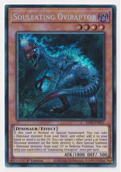 Souleating Oviraptor (Secret Rare) single card from Yu-Gi-Oh!