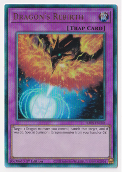 Dragon's Rebirth (Ultimate Rare) single card from Yu-Gi-Oh!