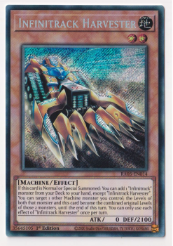 Infinitrack Harvester (Secret Rare) single card from Yu-Gi-Oh!