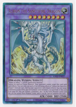 Albion the Sanctifire Dragon (Ultimate Rare) single card from Yu-Gi-Oh!