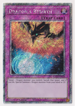 Dragon's Rebirth (Platinum Secret Rare) single card from Yu-Gi-Oh!