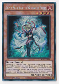 Loptr, Shadow of the Generaider Bosses (Secret Rare) single card from Yu-Gi-Oh!