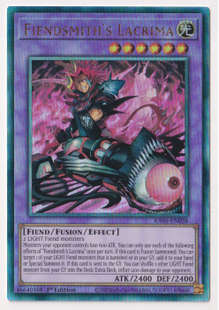 Fiendsmith's Lacrima (Ultimate Rare) single card from Yu-Gi-Oh!